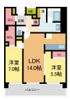 西宮市深津町の賃貸物件 間取画像