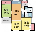 西宮市甲子園口の賃貸物件 間取画像