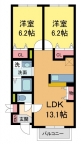 西宮市上大市の賃貸物件 間取画像