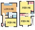 西宮市天道町の賃貸物件 間取画像