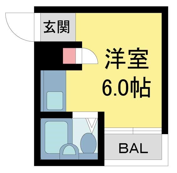 西宮市産所町（阪神本線西宮駅）のマンション賃貸物件 間取画像