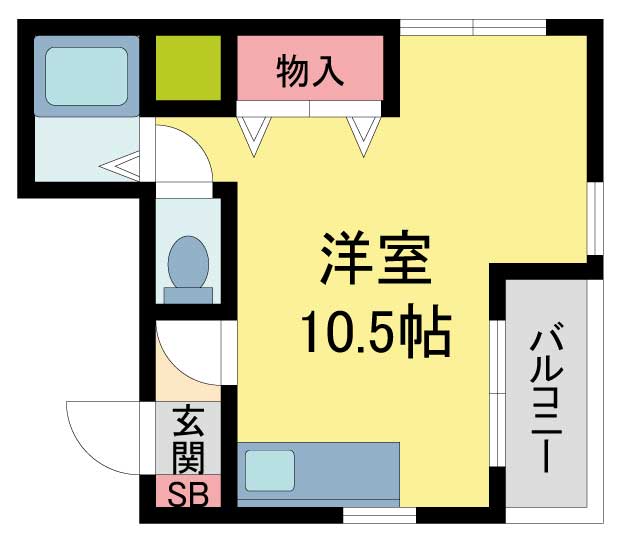 西宮市北昭和町（阪急神戸線西宮北口駅）のマンション賃貸物件 間取画像