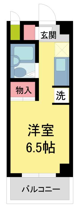 西宮市甲子園九番町（阪神本線甲子園駅）のマンション賃貸物件 間取画像